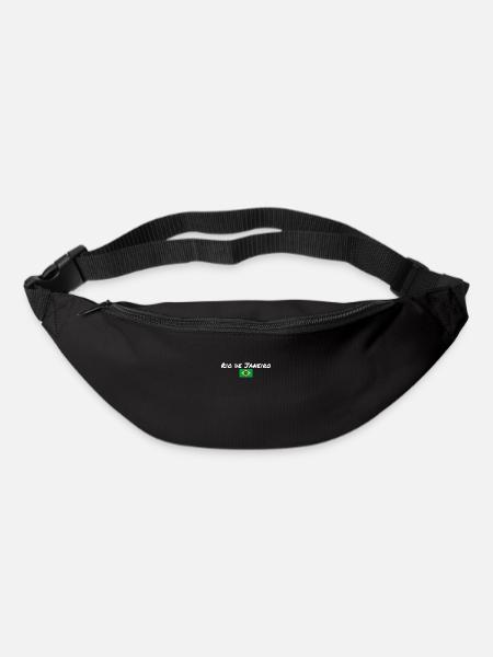 Rio de Janeiro Brésil Brésil Drapeau - Sac banane - noir