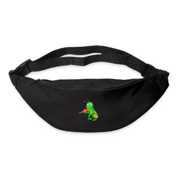 Grashüpfer Heuschrecke - Gürteltasche - Schwarz - Vorne