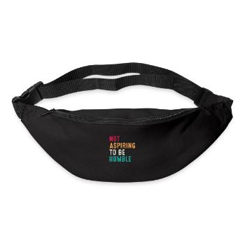 Nicht danach streben, bescheiden zu sein Retro-Vintage - Gürteltasche - Schwarz - Vorne