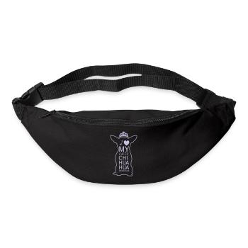 Chihuahua Princess - Gürteltasche - Schwarz - Vorne