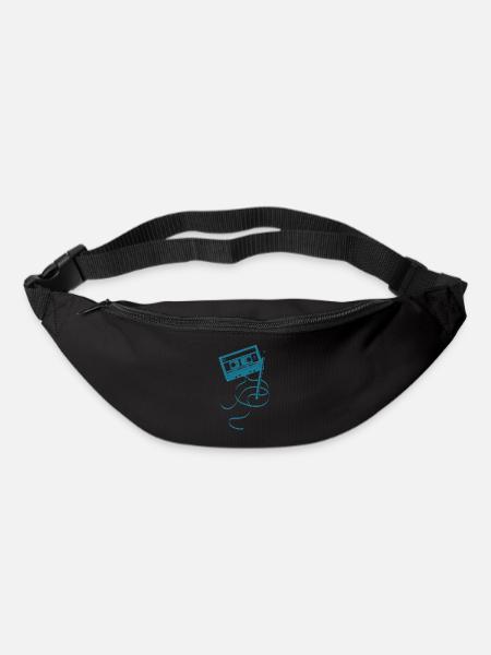 Cassette audio - Sac banane - noir