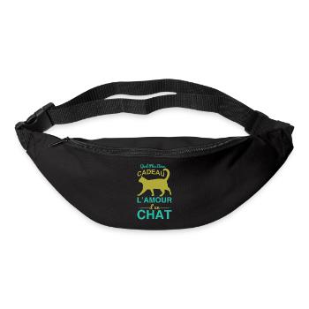 Cadeau l'amour d'un chat - Bum bag - black - Front