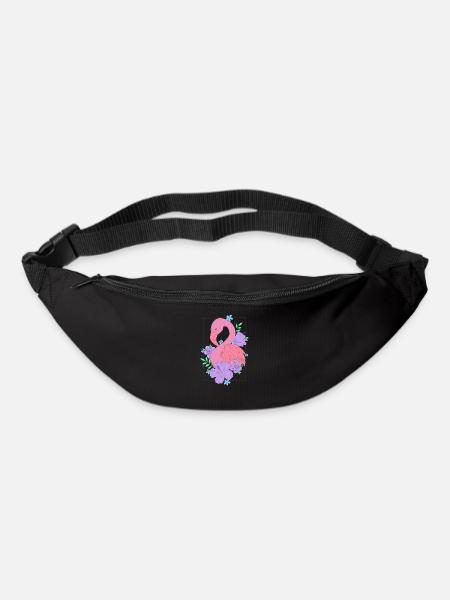 Flamingo Flower Flower - Bum bag - black