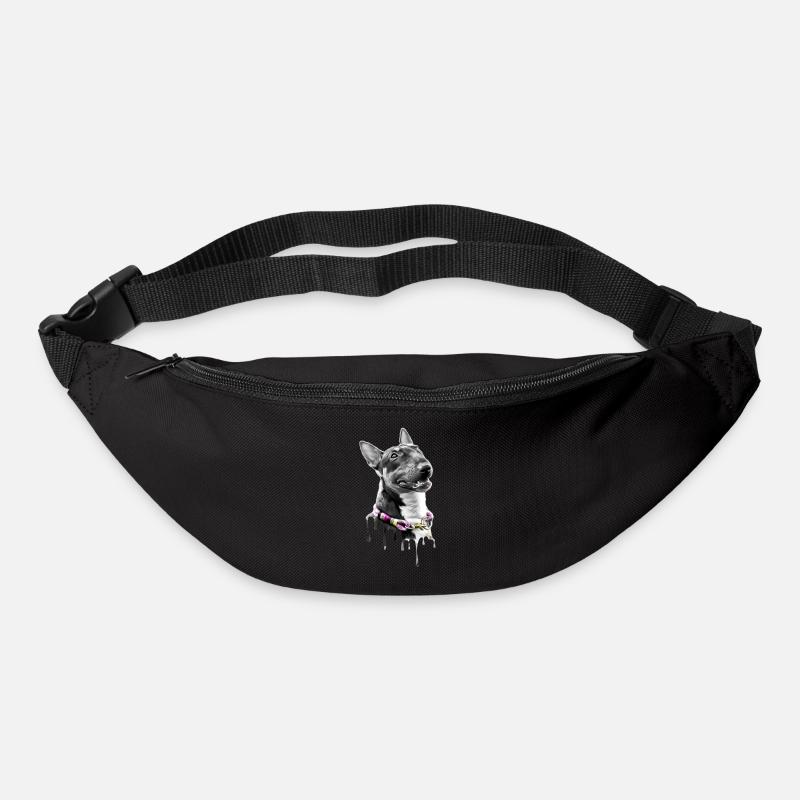Art de Bull Terrier miniature - Sac banane - noir