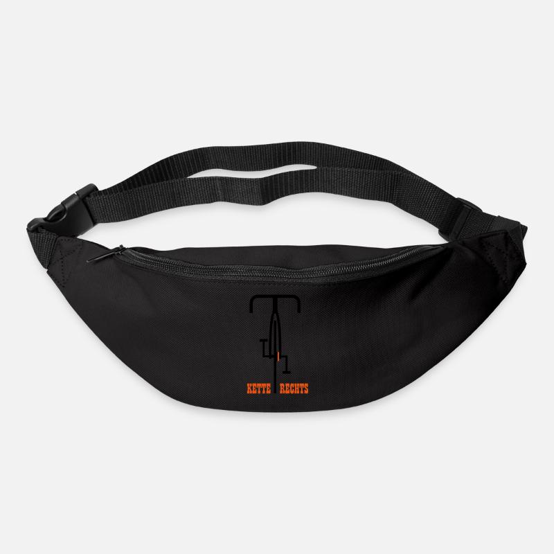 Kette rechts - Gürteltasche - Schwarz