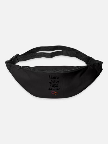Mama willst du Papa Heiraten? - Gürteltasche - Schwarz