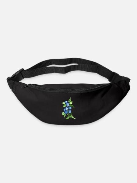 Blaubeeren - Gürteltasche - Schwarz