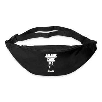 Jamais sans ma trottinette - Sac banane - noir - Devant