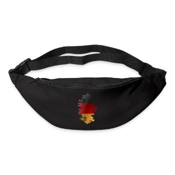 Deutschland Flagge Deutsche Fahne Used Look Heimat - Gürteltasche - Schwarz - Vorne