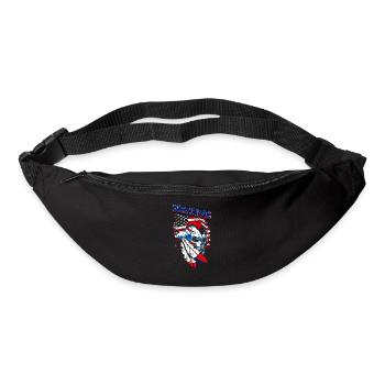 A creepy and beautiful skull design - Bum bag - black - Front