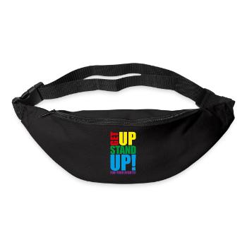 Get Up Stand Up For Your Rights - - Gürteltasche - Schwarz - Vorne