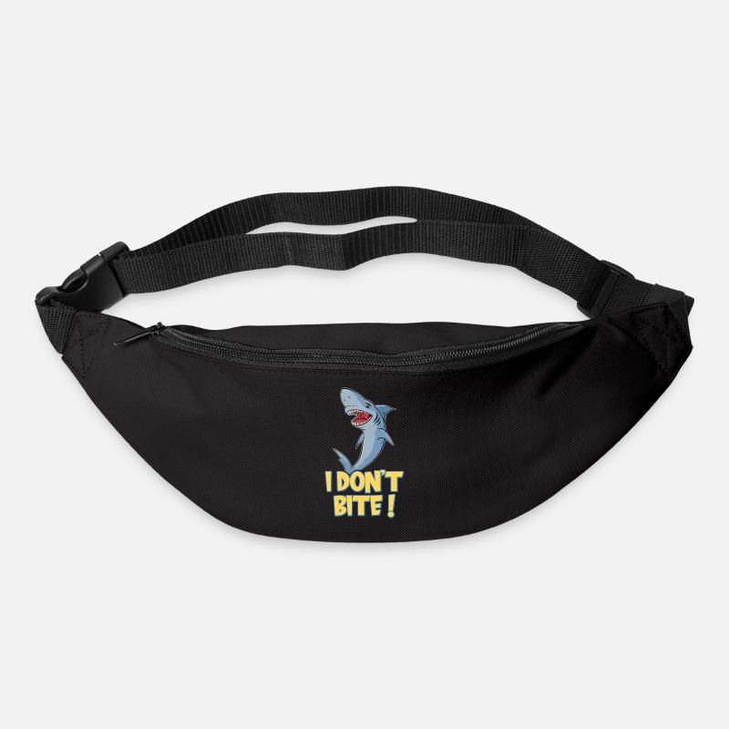 Shark I don't bite shark - Bum bag - black