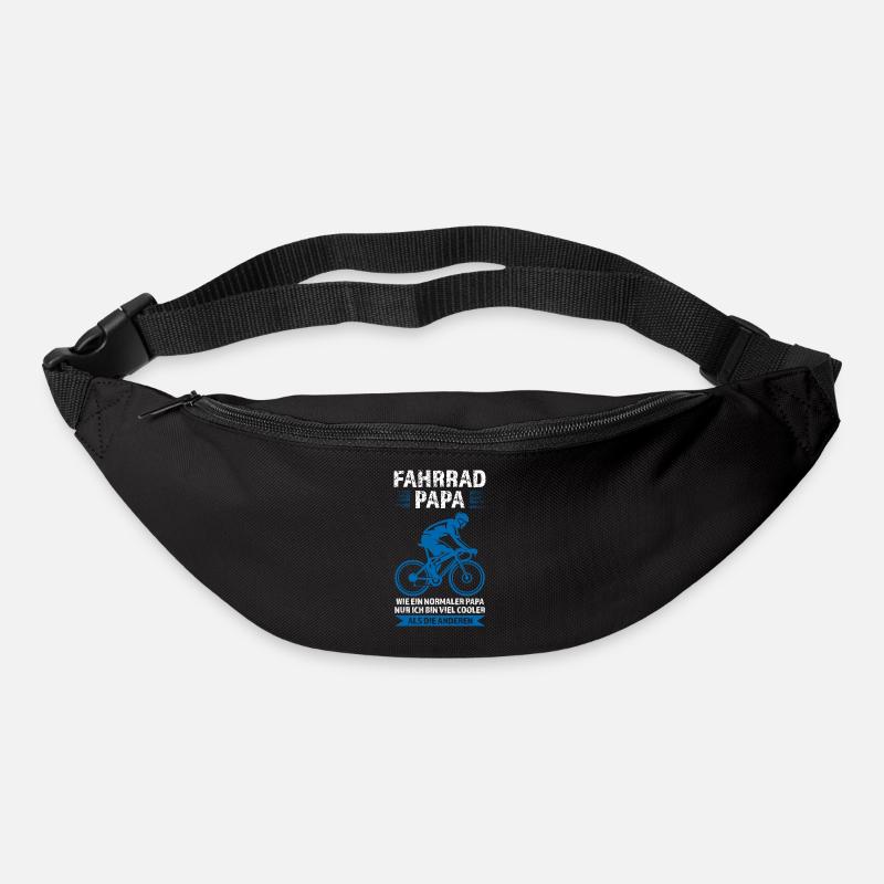Fahrrad Papa Rad Radfahrer Geschenk - Gürteltasche - Schwarz
