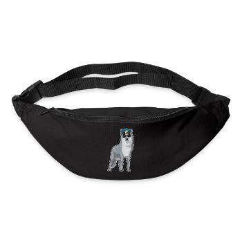 Wolf Polizist Sonnenbrille Polizei - Gürteltasche - Schwarz - Vorne