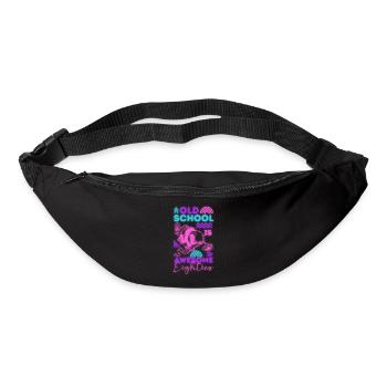 80er Disco Neon Party - Gürteltasche - Schwarz - Vorne
