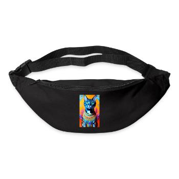 Gorgeus domestic short haired cat - Bum bag - black - Front