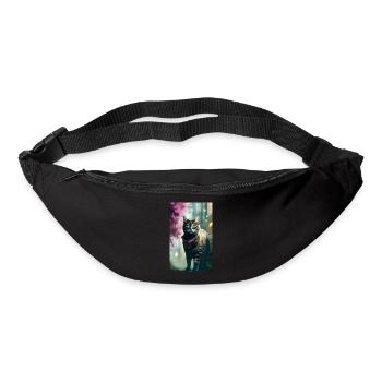 Domestic short haired cat life - Bum bag - black - Front