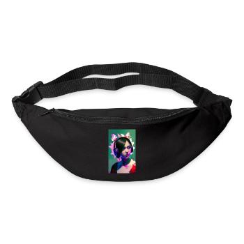 ARTWORK Headphones Girl Lea - Bum bag - black - Front