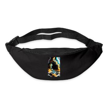 Fantastical Blocks in a 3D World - Bum bag - black - Front
