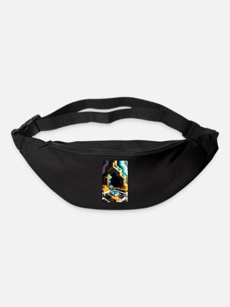 Fantastical Blocks in a 3D World - Bum bag - black