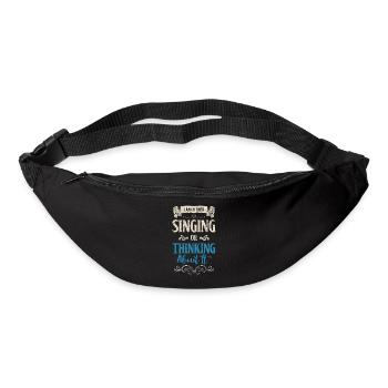 Musik Leidenschaft Chor Auftritt - Gürteltasche - Schwarz - Vorne