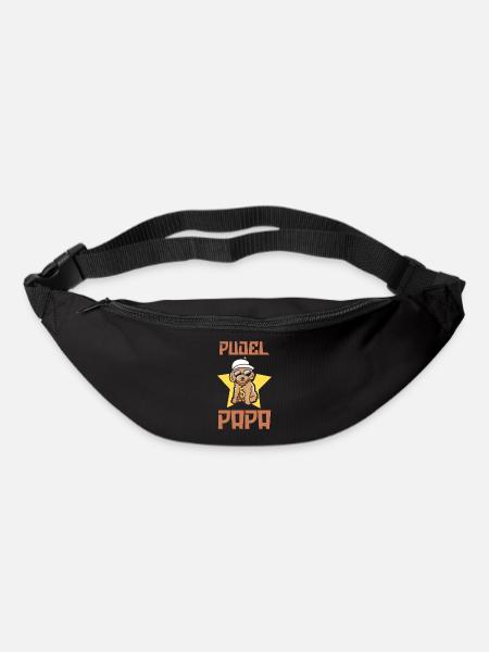 Hund Pudel Papa - Gürteltasche - Schwarz