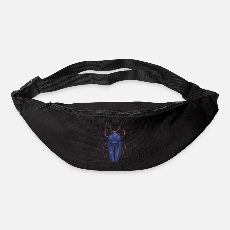 Big Beetle Stag - cerf géant - Sac banane - noir