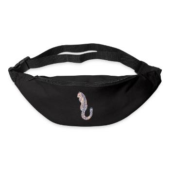 Clouded leopard - Bum bag - black - Front