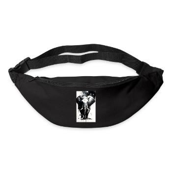 Elephant Power: Élevez votre style avec grandeur - Sac banane - noir - Devant
