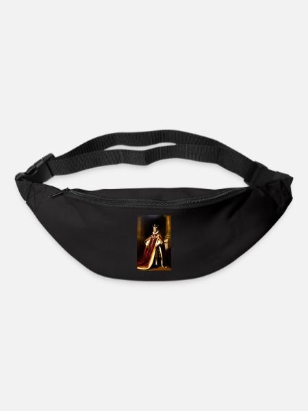 Barack Obama als barocker Monarch - Gürteltasche - Schwarz