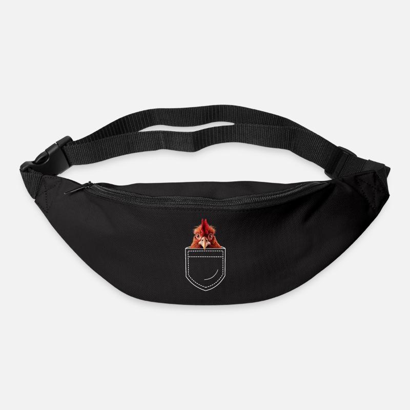 Huhn  - Gürteltasche - Schwarz
