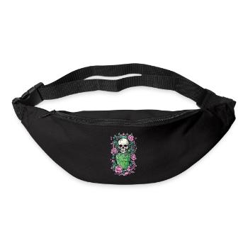 Gothic Skull mit Gift Cocktail Halloween Design - Gürteltasche - Schwarz - Vorne