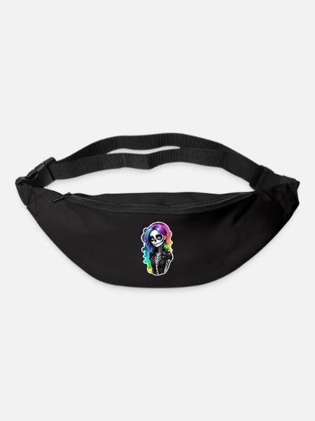 Halloween - Rock & Regenbogen - Gürteltasche - Schwarz