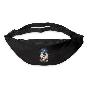 Funny Halloween Ghosts Grilling Campfire - Bum bag - black - Front