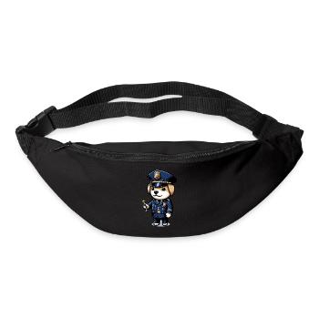 Cute Dog Police Officer - Bum bag - black - Front