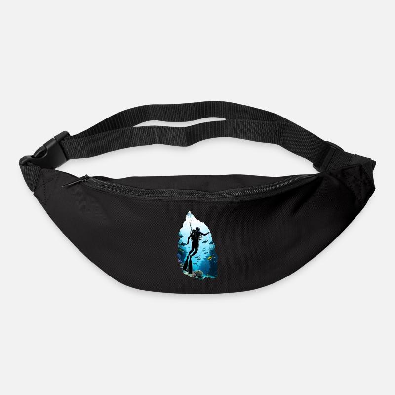 plongée sous marine - Sac banane - noir