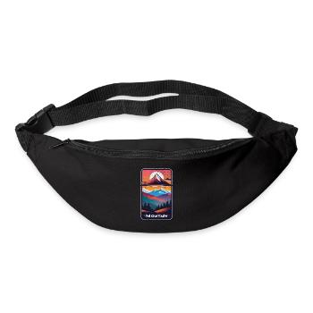 Berg Natur Wandern Klettern See - Gürteltasche - Schwarz - Vorne