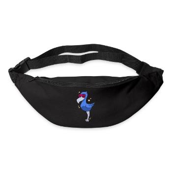 Oiseau à bec-en-sabot Ornithologue Forêt I Cadeau - Sac banane - noir - Devant