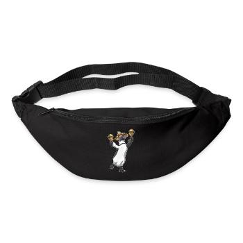 Pinguin Musiker Rassel Musik - Gürteltasche - Schwarz - Vorne