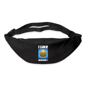 i like burger - I like burgers - Bum bag - black - Front