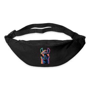 Alpaka Llama - Gürteltasche - Schwarz - Vorne