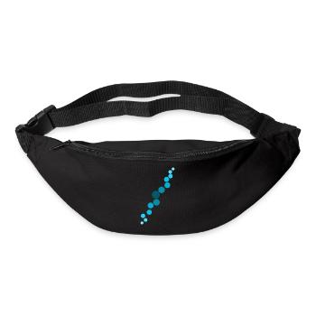 Blaue Blasen - Gürteltasche - Schwarz - Vorne