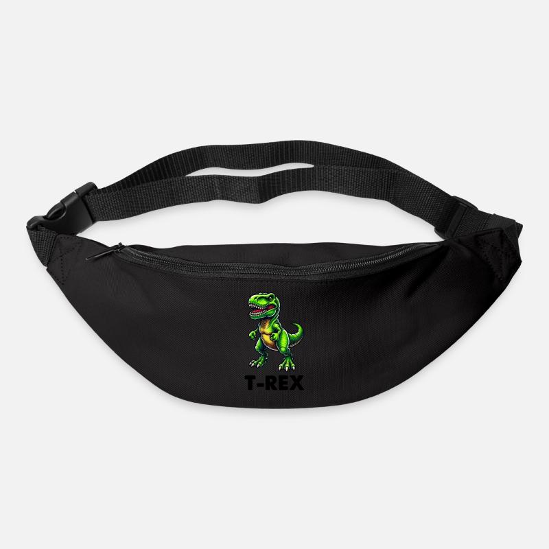 Dinosaurier T-Rex dino - Gürteltasche - Schwarz