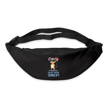 maus sonnenbrille cool - Gürteltasche - Schwarz - Vorne