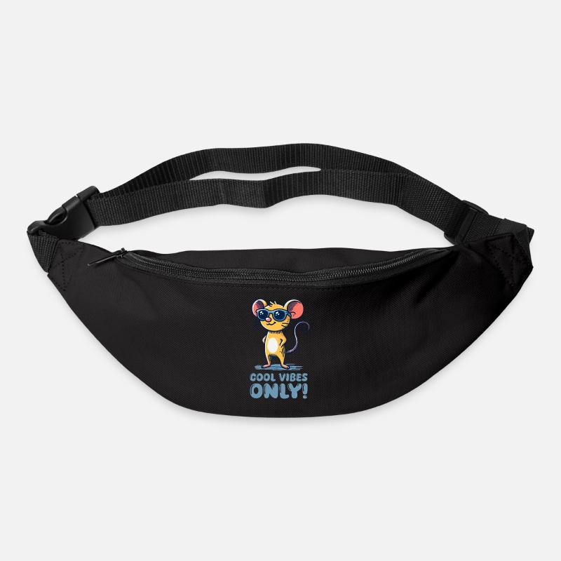 maus sonnenbrille cool - Gürteltasche - Schwarz