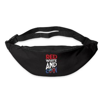 Red White And Cool Amerika 4. Juli Feier - Gürteltasche - Schwarz - Vorne