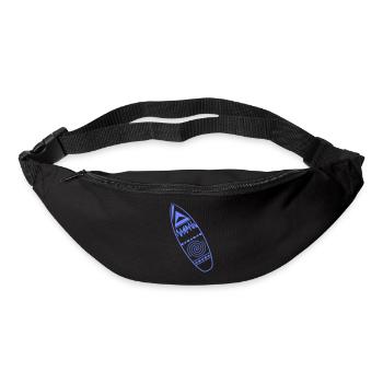 Surfboard Pattern - Bum bag - black - Front