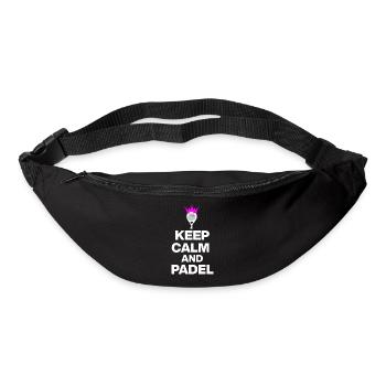 KEEP CALM AND PADEL! SMASH IT PADEL FANS AND SPORTS - Bum bag - black - Front