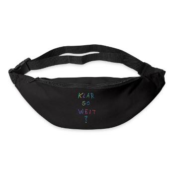 Clear so far? Colorful lettering - Bum bag - black - Front
