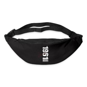 65e anniversaire cadeau Mari Femme Mars 1961 - Sac banane - noir - Devant
